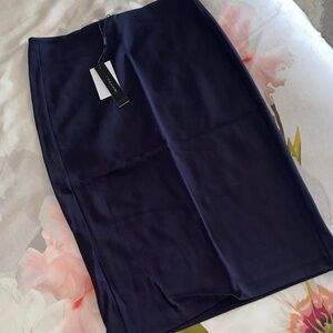 Tahari Dark Blue Pencil Skirt